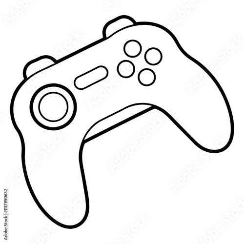 Gesture Controller vector silhouette black design white background