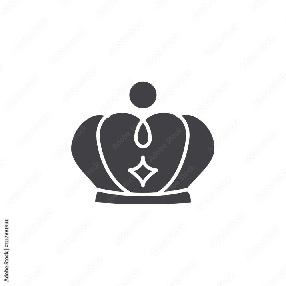 Crown icon flat and simple set design Crown icon flat and simple set design