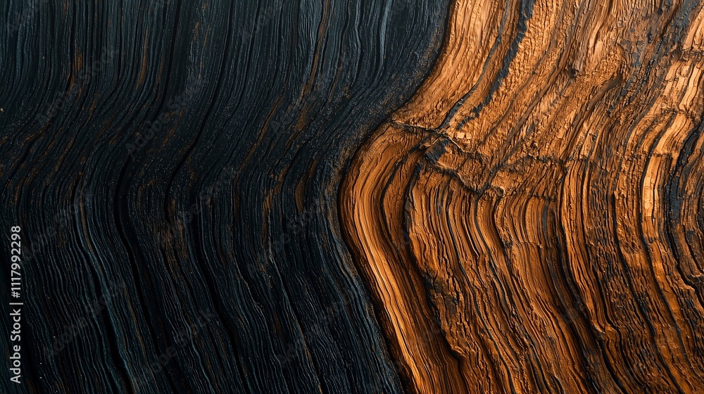 Fototapeta premium Abstract wood grain patterns natural landscape texture photography close-up artistic concept for nature enthusiasts