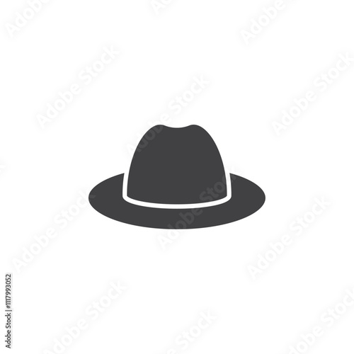 Hat icon flat and simple set design photo