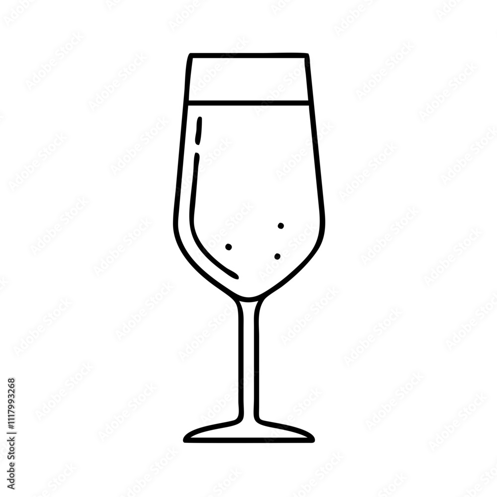champagne glass icon, new year illustration, new year icon - simple black line art of champagne glass, symbolizing new year celebrations. new year vector. champagne glass icon, new year illustration, new year icon - simple black line art of champagne glass, symbolizing new year celebrations. new year vector.