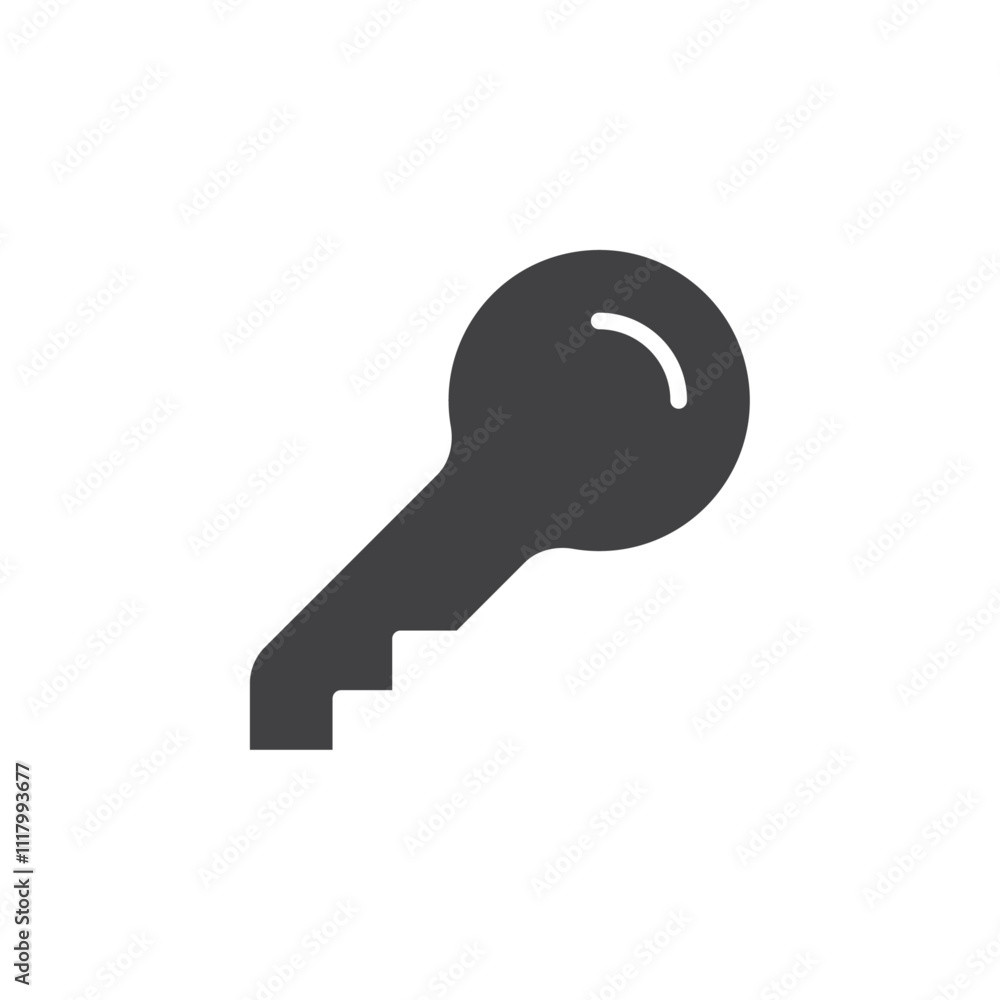 Key icon flat and simple set design Key icon flat and simple set design