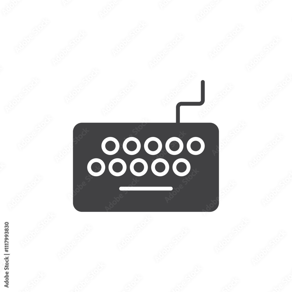 Keyboard icon flat and simple set design Keyboard icon flat and simple set design
