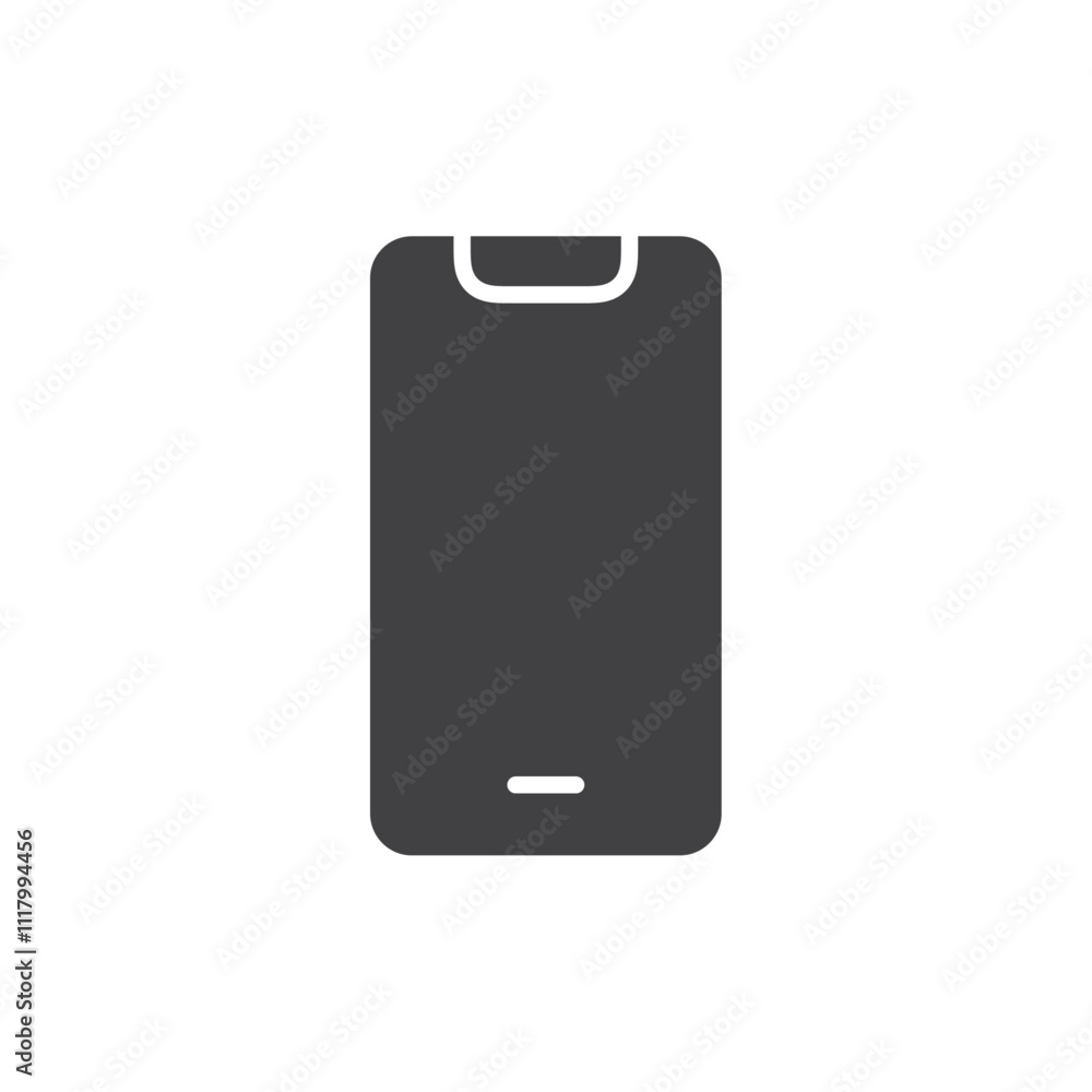 Mobile icon flat and simple set design Mobile icon flat and simple set design
