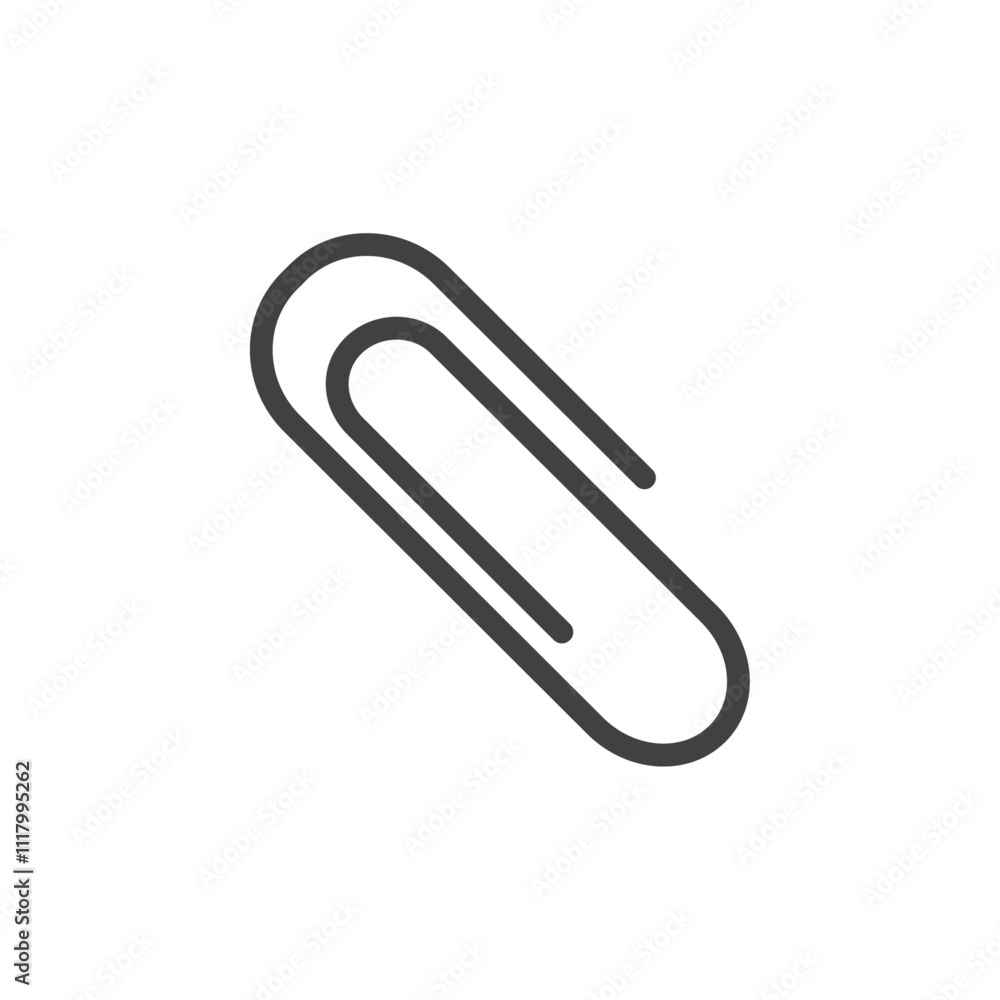 Paper clup icon flat and simple set design Paper clup icon flat and simple set design