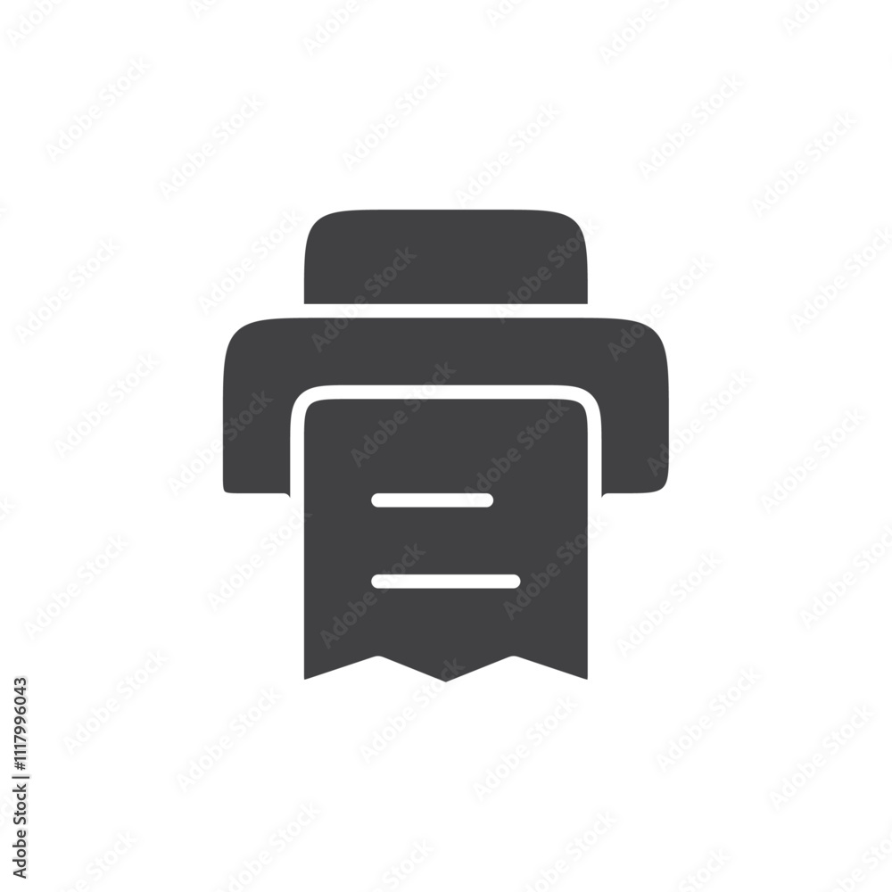 Printer icon flat and simple set design Printer icon flat and simple set design