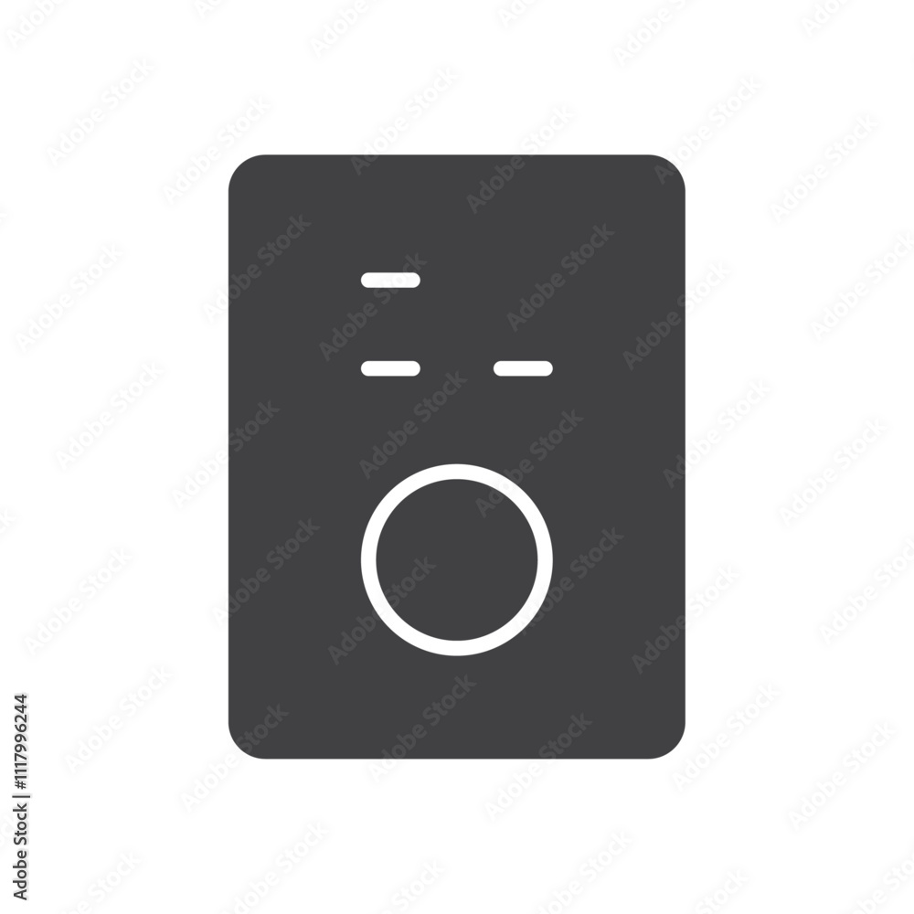 Remote control icon flat and simple set design Remote control icon flat and simple set design
