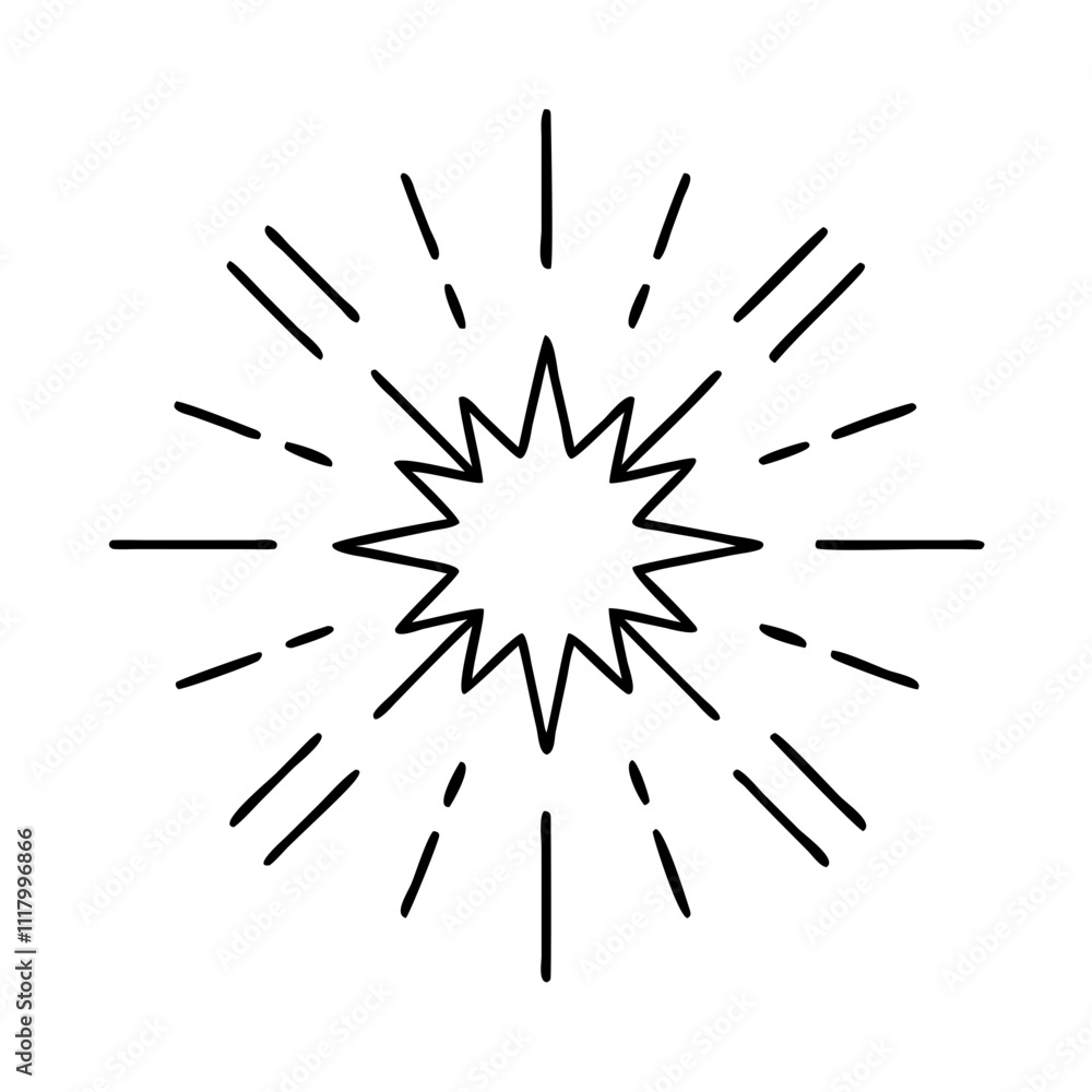 light burst icon, new year illustration, new year icon - simple black line art of light burst, symbolizing new year celebrations. new year vector. light burst icon, new year illustration, new year icon - simple black line art of light burst, symbolizing new year celebrations. new year vector.