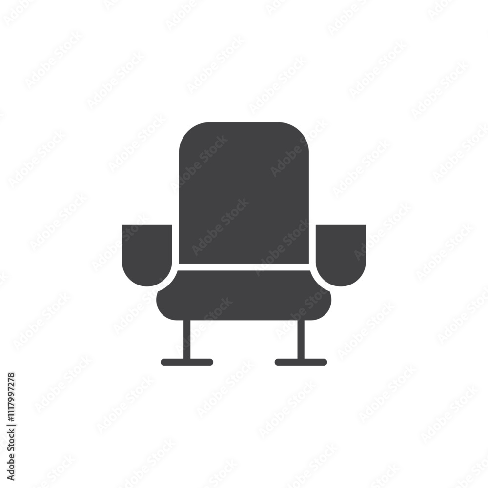 Sofa icon flat and simple set design Sofa icon flat and simple set design