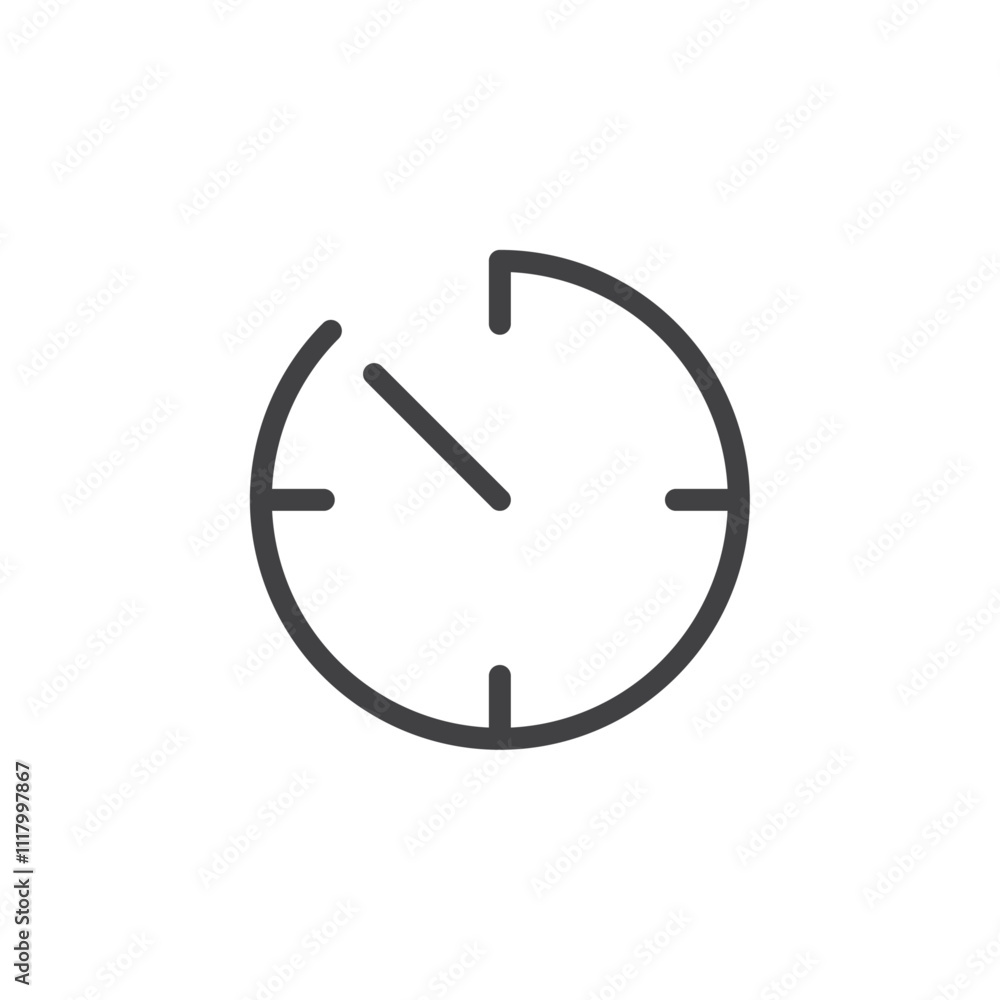 Time progress icon flat and simple set design Time progress icon flat and simple set design