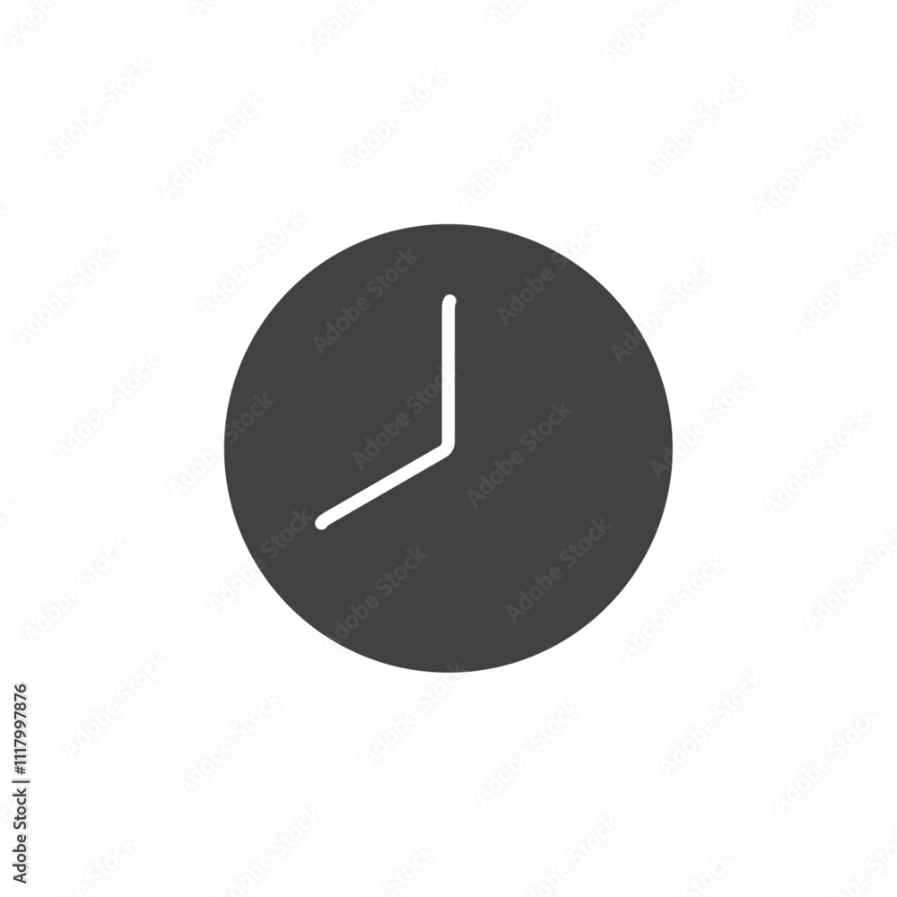 Timer icon flat and simple set design Timer icon flat and simple set design