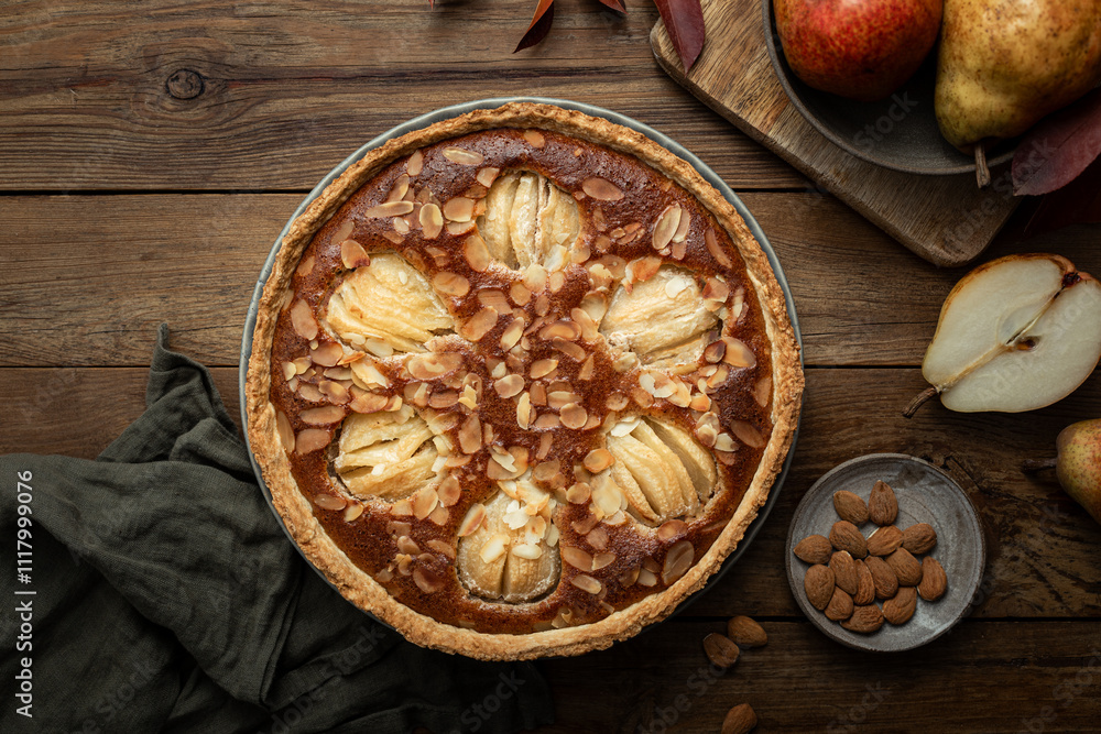 tarte amandine aux poires et amande bourdaloue tarte amandine aux poires et amande bourdaloue