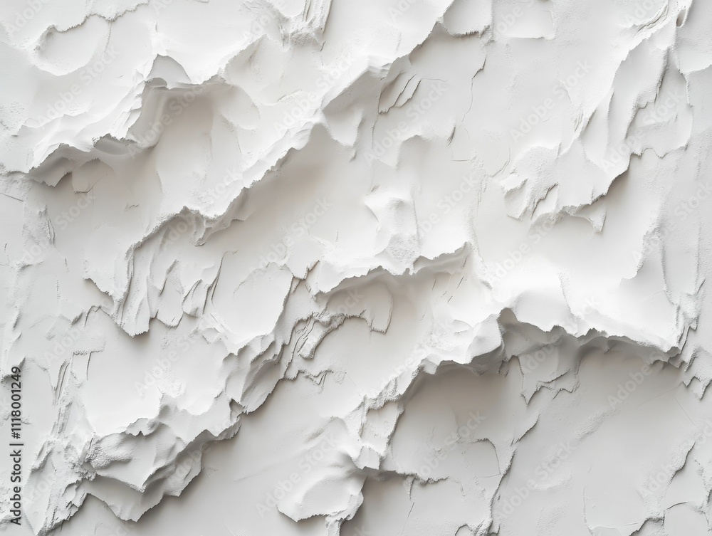 White textured surface, sculpted, abstract landscape. White textured surface, sculpted, abstract landscape.
