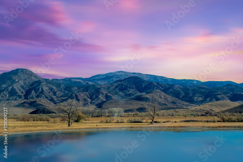  Landscape View from road trip  red rocks in Utah, USA