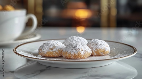 ricciarelli cookies italian sweets photo