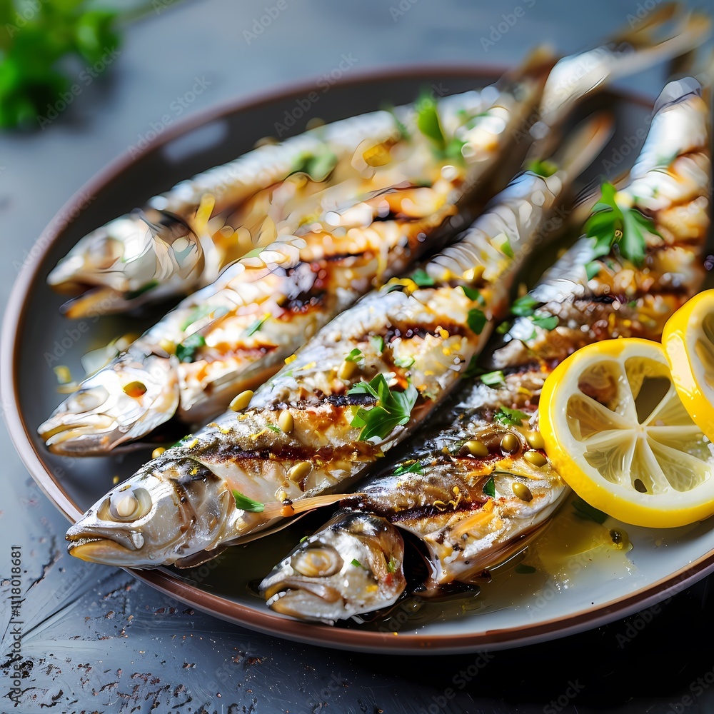 Grilled Sardines with Lemon and Herbs Grilled Sardines with Lemon and Herbs