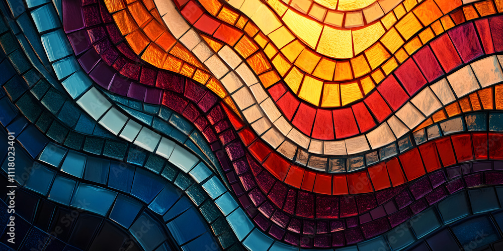 Vibrant abstract design with colorful wavy lines Vibrant abstract design with colorful wavy lines
