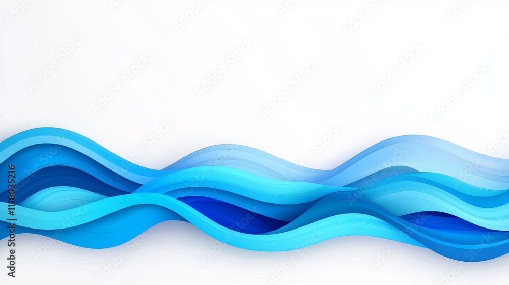 A design with abstract teal waves on a white backdrop, evoking tranquility and fluidity. A design with abstract teal waves on a white backdrop, evoking tranquility and fluidity.