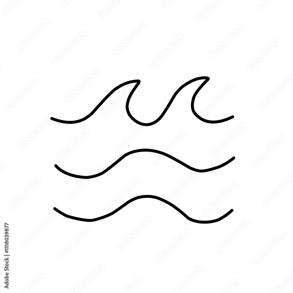 Wavy line vector Wavy line vector