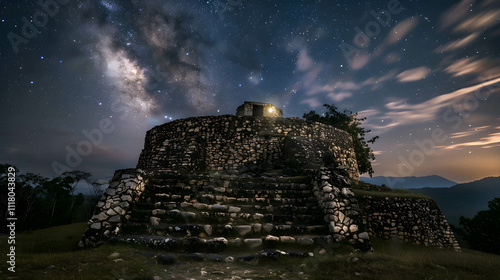 Pre-Columbian Astronomical Observatory Under the Milky Way photo