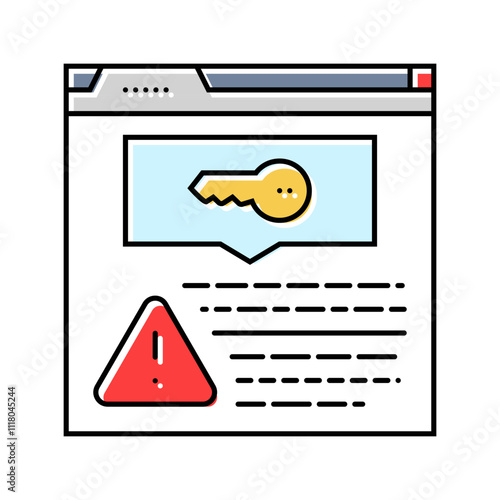 keyword stuffing seo color icon vector. keyword stuffing seo sign. isolated symbol illustration