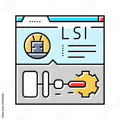 latent semantic indexing lsi seo color icon vector. latent semantic indexing lsi seo sign. isolated symbol illustration
