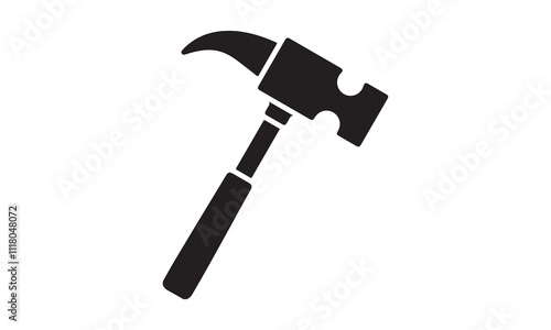 Shovel icon vector design stock illustration-the hammer Calligraphy t shirt design, card, flyer, Hand drawn lettering phrase, svg Files for Cutting Cricut and Silhouette, EPS 10 photo