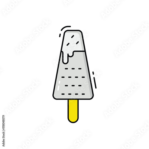 Malai kulfi vector icon