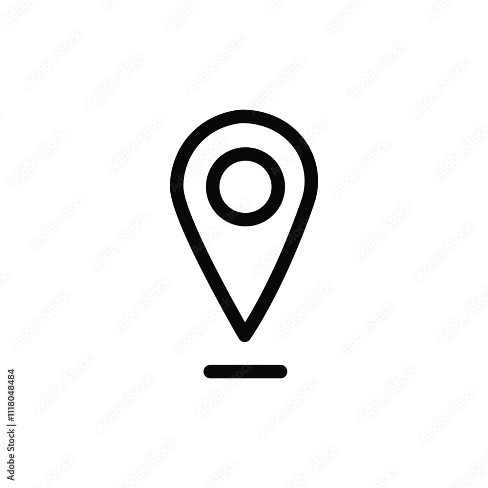 Location pin marker map icon, vector illustration Location pin marker map icon, vector illustration