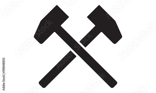Shovel icon vector design stock illustration-the hammer Calligraphy t shirt design, card, flyer, Hand drawn lettering phrase, svg Files for Cutting Cricut and Silhouette, EPS 10