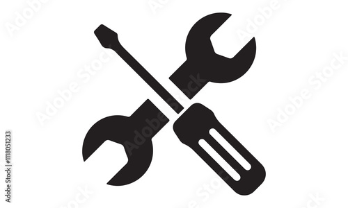 Shovel icon vector design stock illustration-the hammer Calligraphy t shirt design, card, flyer, Hand drawn lettering phrase, svg Files for Cutting Cricut and Silhouette, EPS 10 photo