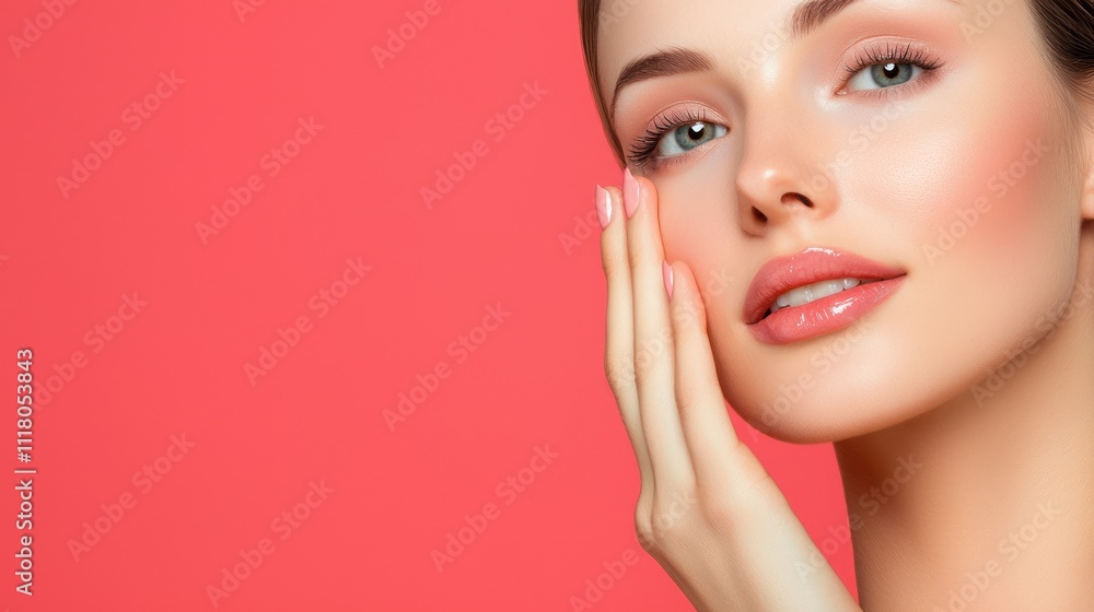 Elegant beauty captured with a serene expression Elegant beauty captured with a serene expression