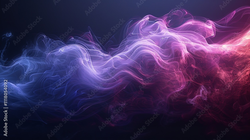 Abstract colorful smoke swirls on a black background. Abstract colorful smoke swirls on a black background.
