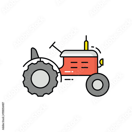 Tractor vector icon
