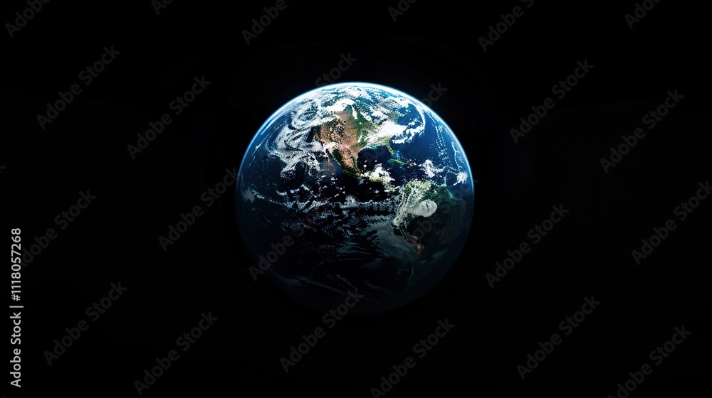 Majestic Universe with Colorful Planets and Sparkling Stars Background Majestic Universe with Colorful Planets and Sparkling Stars Background