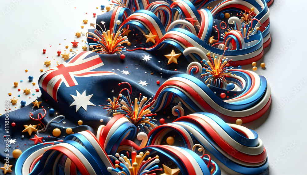 3D Macro Close up of Australian Flag Fabric Texture concept as Macro close up of Australian flag fabric texture intricate details vibrant colors symbolizing national pride and craftsmanship ample copy 3D Macro Close up of Australian Flag Fabric Texture concept as Macro close up of Australian flag fabric texture intricate details vibrant colors symbolizing national pride and craftsmanship ample copy