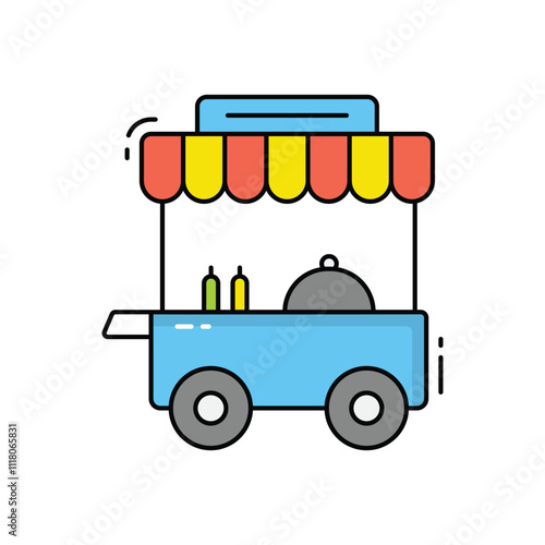 Street food vector icon