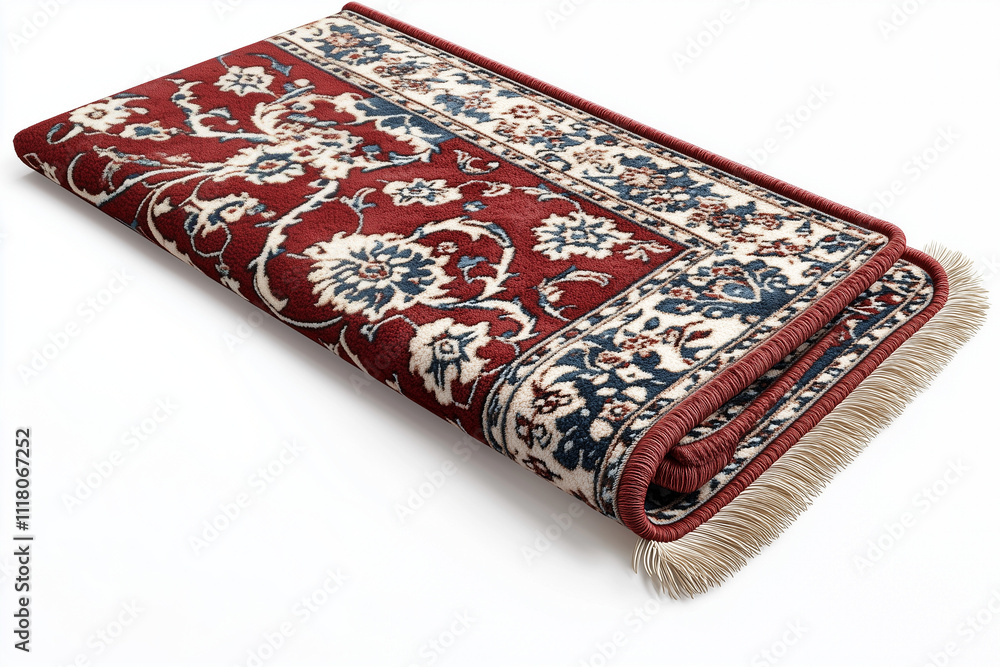 Carpet with oriental pattern, on white background Carpet with oriental pattern, on white background