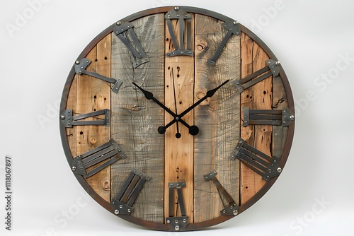 Wallpaper Mural old clock isolated on white Torontodigital.ca