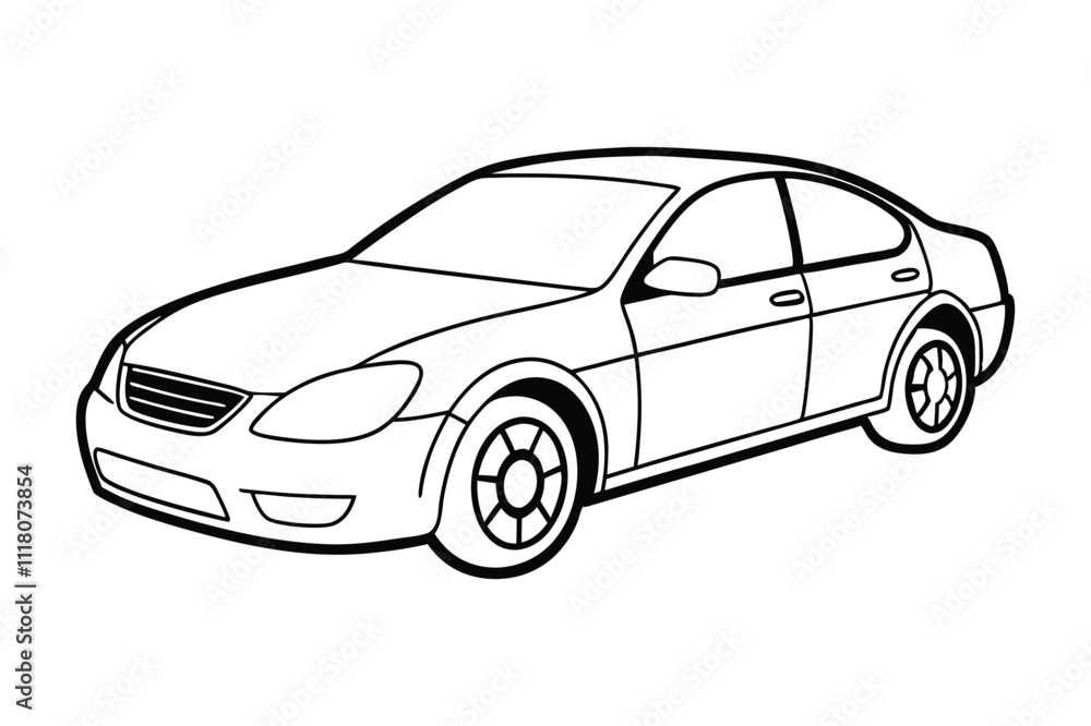 Car line art vector Car line art vector