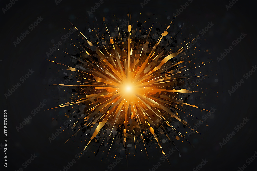 Obraz premium fireworks in the night sky