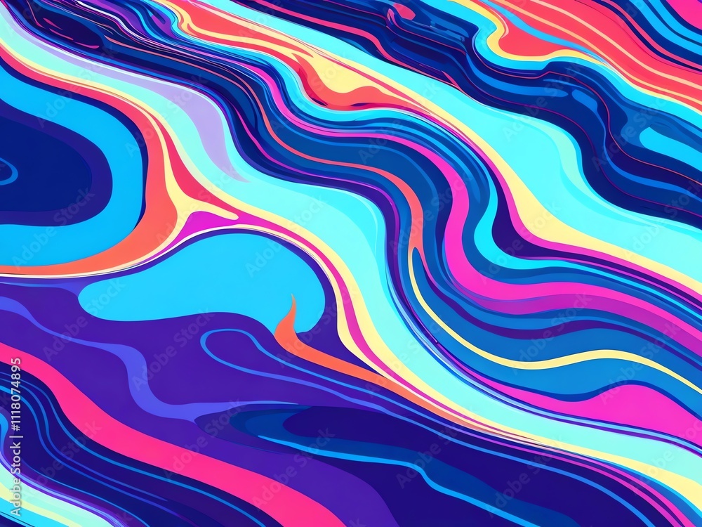 Vibrant Swirls: An Abstract Masterpiece of Color and Form Vibrant Swirls: An Abstract Masterpiece of Color and Form