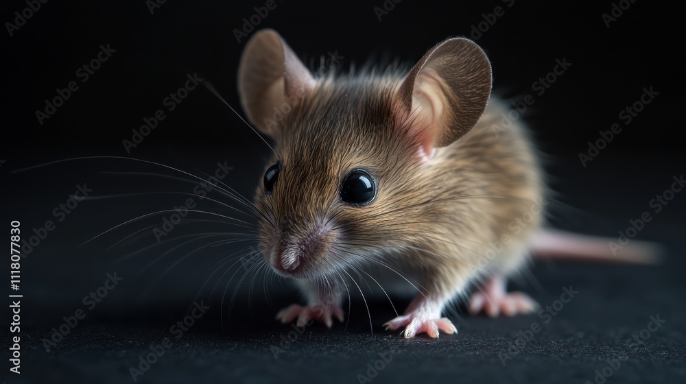 mouse on a dark background mouse on a dark background