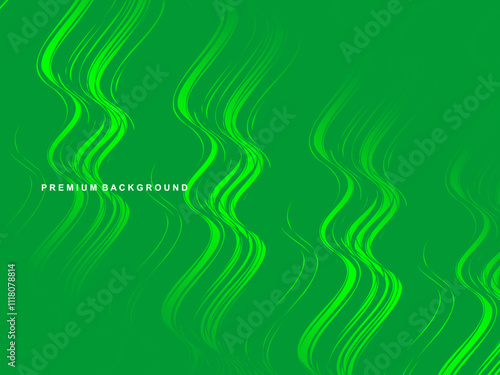 Amazing abstract dark green texture. Emerald royal color 3d vertical banner. Illustration of oil marble with shining effect. Wavy fluid trendy modern background.