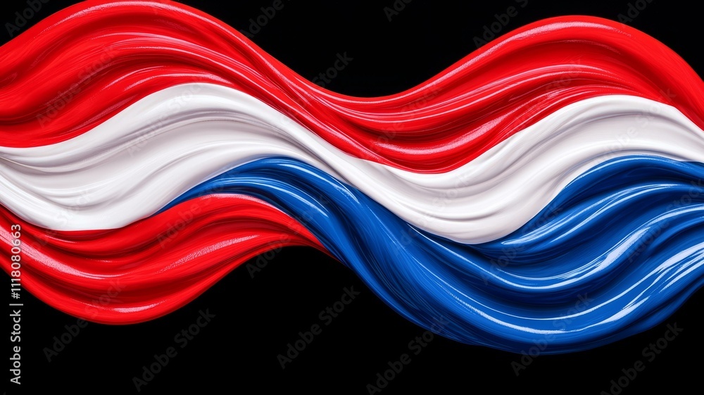 Vibrant wavy flag art unique digital representation of national identity and cultural expression Vibrant wavy flag art unique digital representation of national identity and cultural expression