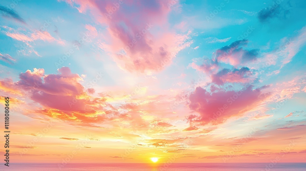 A vibrant sunset paints the sky with pink and blue hues, creating a serene and picturesque coastal view. A vibrant sunset paints the sky with pink and blue hues, creating a serene and picturesque coastal view.