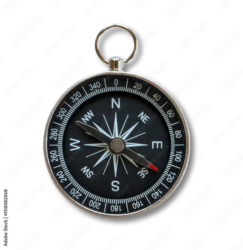 Compass with shadow isolated on transparent background Compass with shadow isolated on transparent background