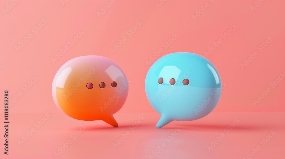Icons of a conversation bubble. Icons of a conversation bubble.