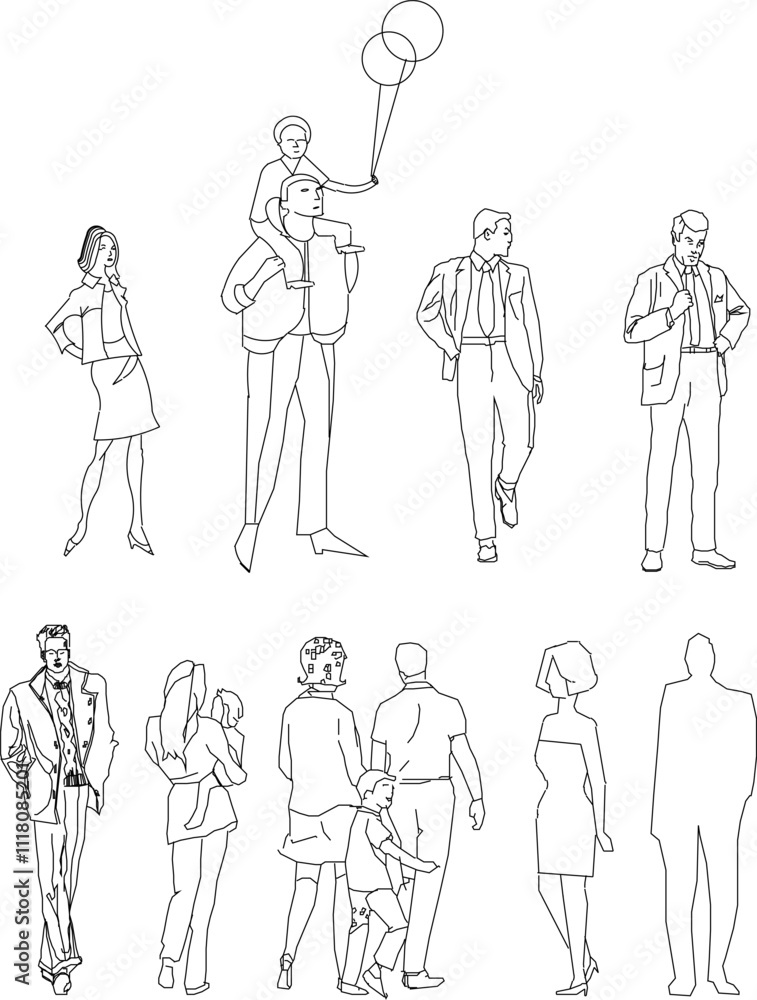 Vector sketch illustration of a silhouette design of a person doing his work Vector sketch illustration of a silhouette design of a person doing his work