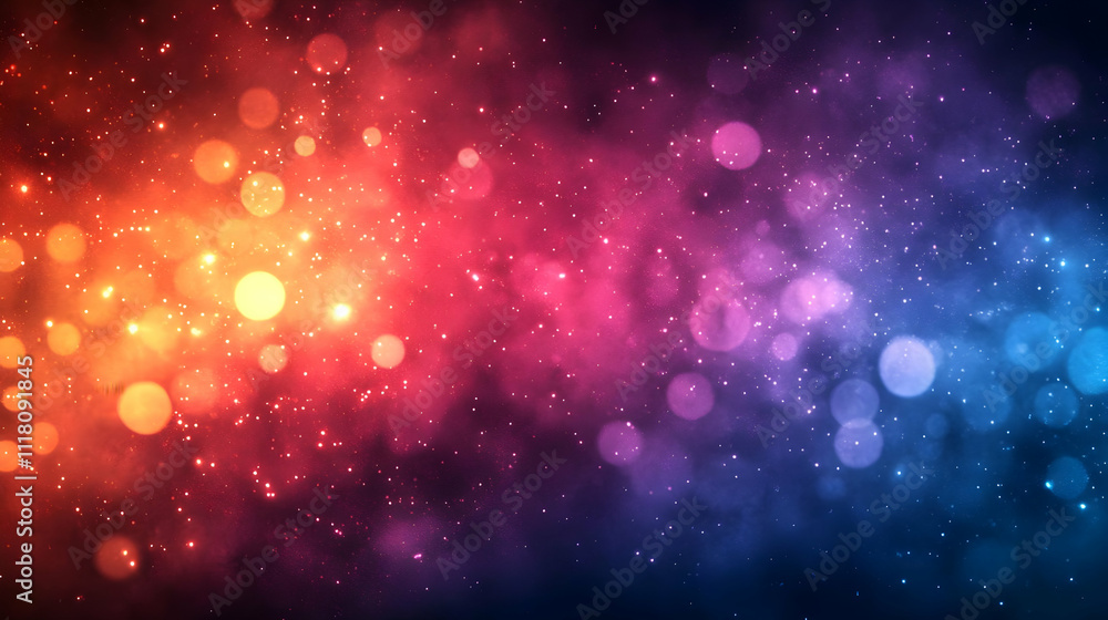 Bokeh Team Collaboration concept as Bokeh digital art background featuring blurred lights and collaborative elements symbolizing teamwork and community management with copy space. in Photo Stock Con Bokeh Team Collaboration concept as Bokeh digital art background featuring blurred lights and collaborative elements symbolizing teamwork and community management with copy space. in Photo Stock Con